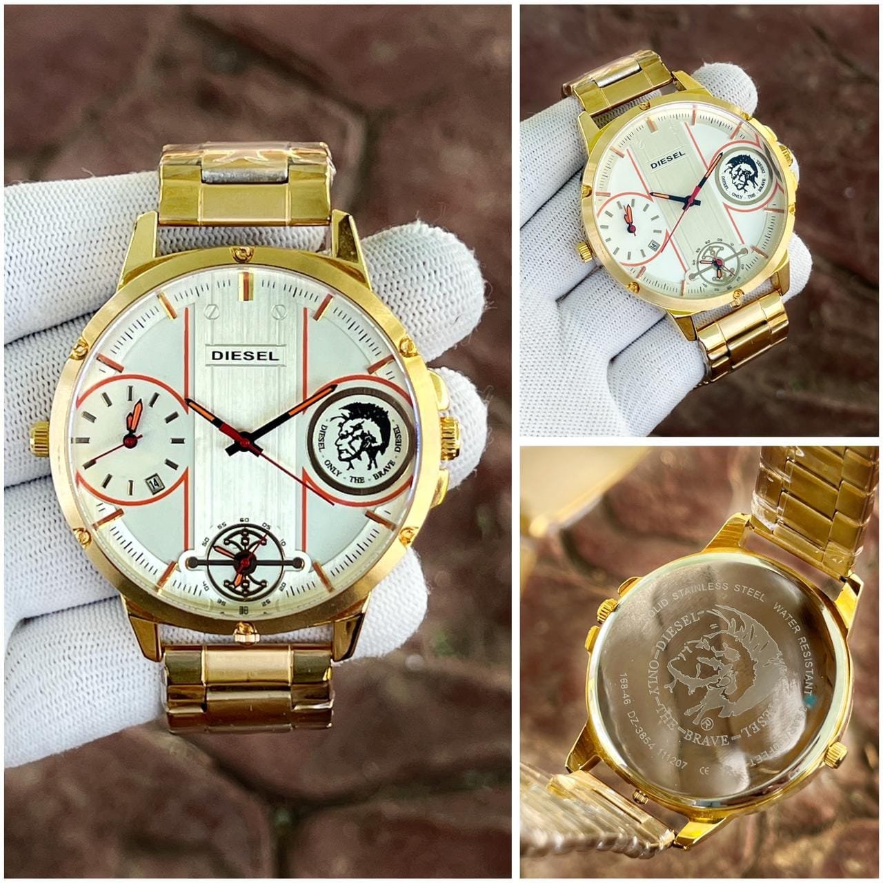 Diesel 10 Bar Golden Colour Watch (2)