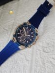 Gc Men’s Watch Blue Silicon Belt (1)