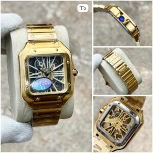 Santos Skeleton Dial Swiss Eta Watch