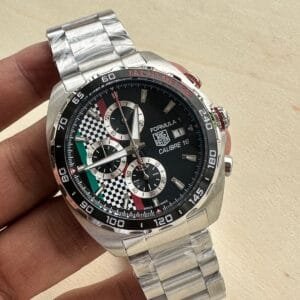 Men's Tricolour Ceramic Bezel Watch | Premium Sport Chronograph Design