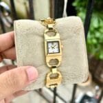 Tory Burch Gemini Double T Gold Plated Bracelet Watch (1)