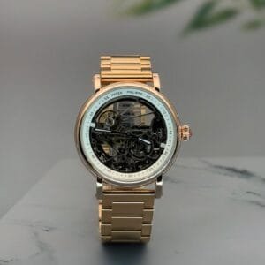 Mens Luxury Skeleton Automatic Wrist Watch