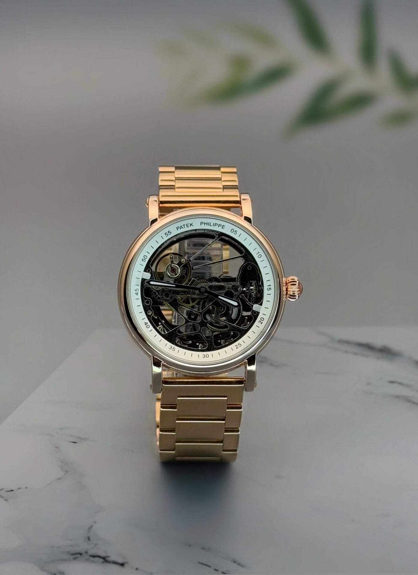 Mens Luxury Skeleton Automatic Wrist Watch (1)