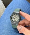 Hublot Olive Green White Figure Black Dial (2)