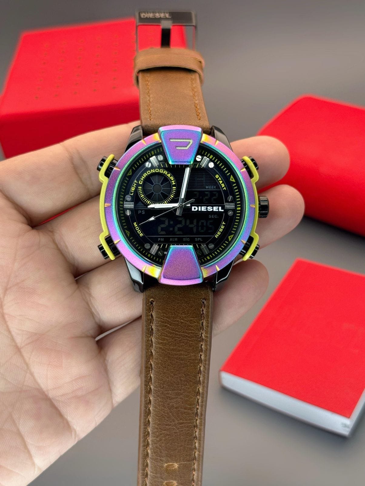 Men's Diesel Digital And Analog Watch (3)