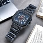 Elegant Mechanical Watch 12-Hour Dial, Metal Band, OG Lock Style (6)