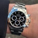 Men’s Platinum Chronograph Watch – White Dial Design (4)