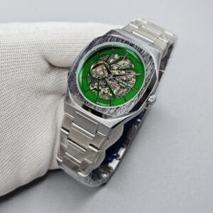Premium Fully Automatic Men’s Watch  Solid Steel Strap & Secure Lock