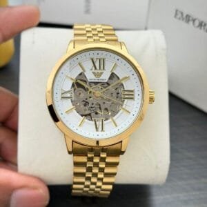 Men's Round Skeleton Dial Watch | 4 Color Options Available