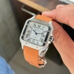 Luxury Automatic Men’s Watch – Roman Dial, Patent Leather Strap4