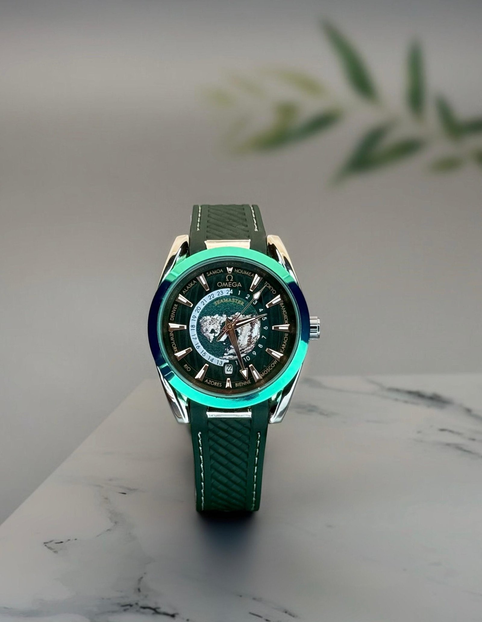 Men's Luxury Automatic Watch with Aqua Terra Style Design and Open Case Back (1)