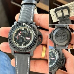 Men's Submersible Black Ops Limited Edition Automatic Watch with Luminous Dial