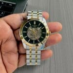 Swiss‑Style Automatic Round Case Metal Strap Watch – 6 Color Options (4)