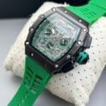 Luxury Tonneau-Shaped Skeleton Watch | Multi-Color Intricate Dial for Men