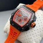 Luxury Tonneau-Shaped Skeleton Watch | Multi-Color Intricate Dial for Men