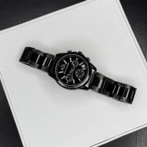 Men's 36mm Quartz Sport Watch | Black Band, Durable Mineral Crystal