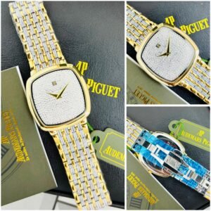 Men's Slim Quartz Watch with Diamond Dial and Premium 42mm Case