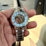 Men’s Luxury Automatic Watch with Rotating Tourbillon and 42mm Dial