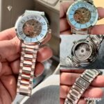 Men's Luxury Automatic Watch with Rotating Tourbillon and 42mm Dial