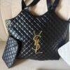 Black Quilted Maxi Shopping Bag BSBmart (4) Black Quilted Maxi Shopping Bag BSBmart