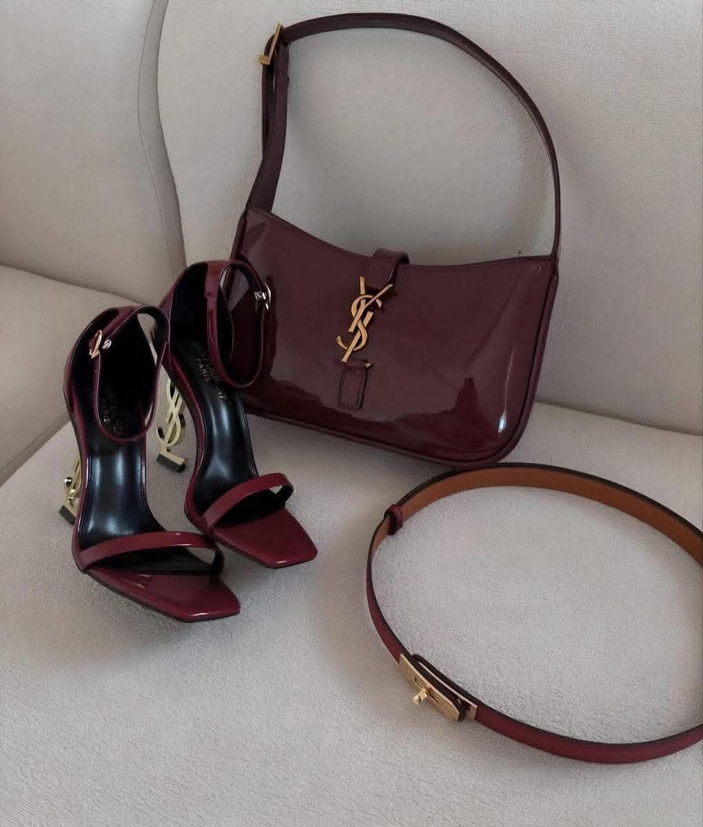 Cherry Patent Leather Shoulder Bag BSBmart 