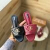 Elegant Block Heel Sandals for Women – Black & Maroon
