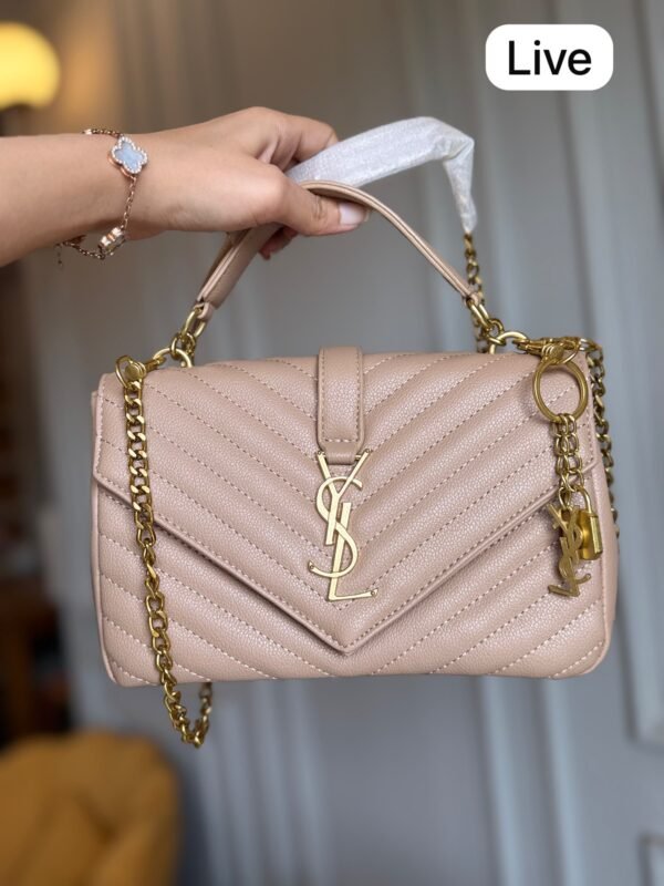 Quilted Chain Bag with Lock Charm BSBmart (2) Quilted Chain Bag with Lock Charm BSBmart