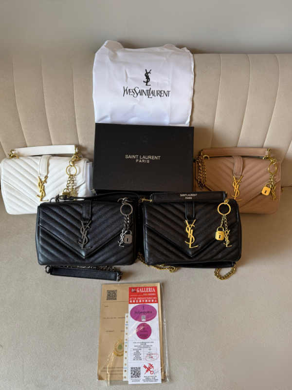 Quilted Chain Bag with Lock Charm BSBmart Quilted Chain Bag with Lock Charm BSBmart
