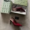 Red and Black High Heel Sandals | BSBmart