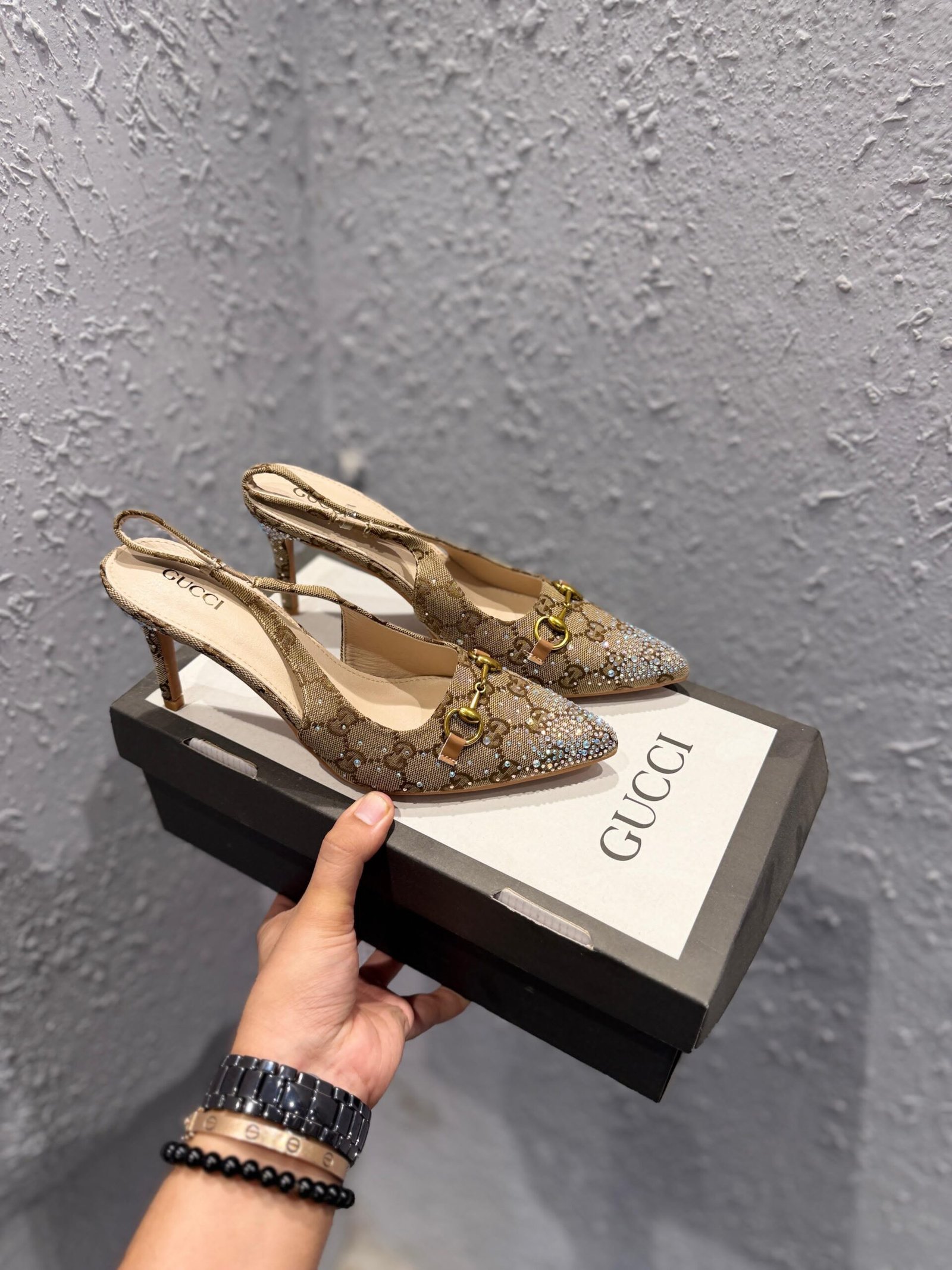 Sparkle Strap High Heel Sandals | BSBmart