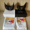 U-Shaped Quilted Bag with Gold Chain BSBmart