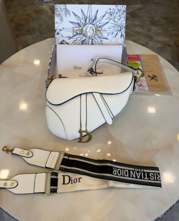 White Curved Shoulder Bag for Women | BSBmart