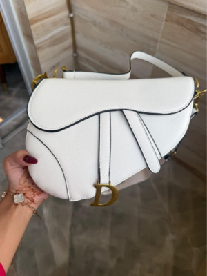 White Curved Shoulder Bag for Women BSBmart White Curved Shoulder Bag for Women BSBmart