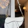 White Curved Shoulder Bag for Women BSBmart