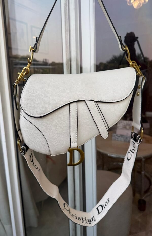 White Curved Shoulder Bag for Women BSBmart