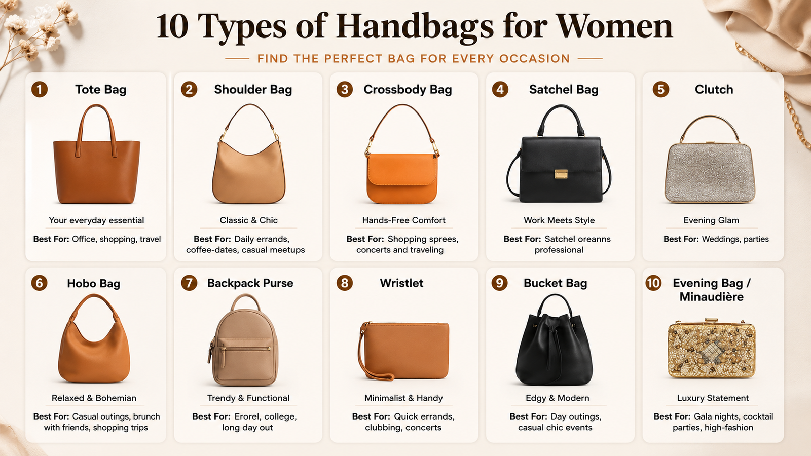 Women's Handbags Guide (2026): Types, Trends & Buying Tips
