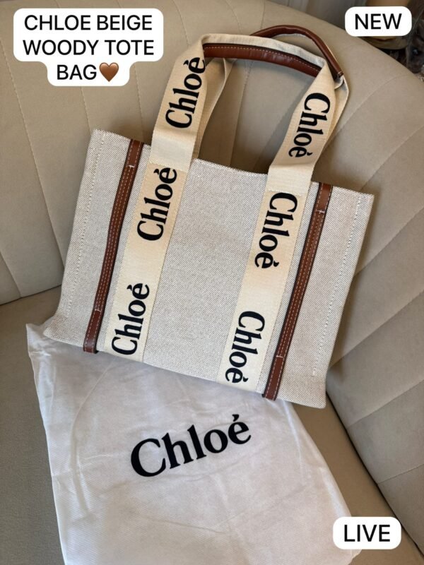 Beige Canvas Tote Bag for Women BSBmart