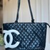 Black Statement Tote Bag for Women | BSBmart