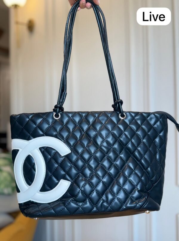 Black Statement Tote Bag for Women | BSBmart