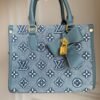 Denim Blue Tote Bag with Lock Detail BSBmart