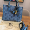 Denim Blue Tote Bag with Lock Detail BSBmart