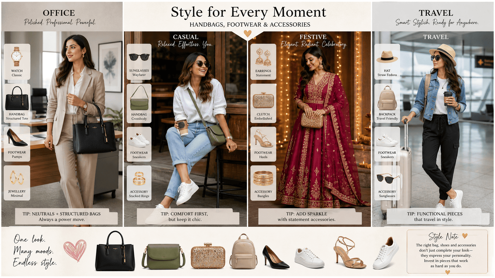 Women's Styling Guide: Bags, Footwear & Accessories (2026)