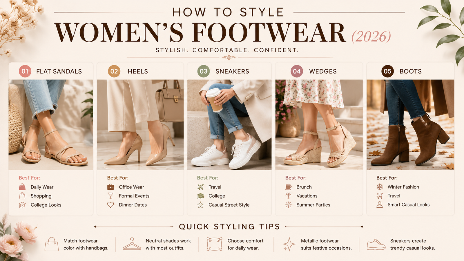 Women's Footwear Guide (2026): Types, Trends & Buying Tips