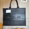 Midnight Monogram Large Carry Tote with Pouch