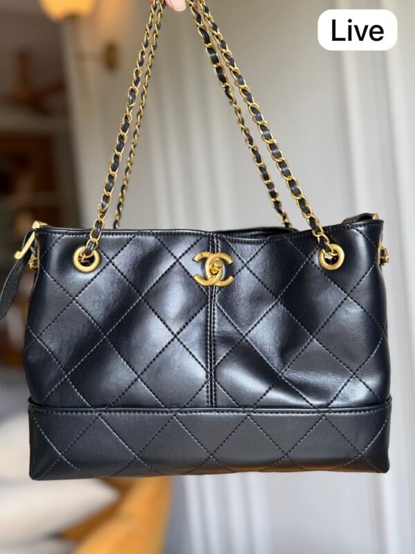 Quilted Calfskin Shopping Bag BSBmart (4) Quilted Calfskin Shopping Bag BSBmart