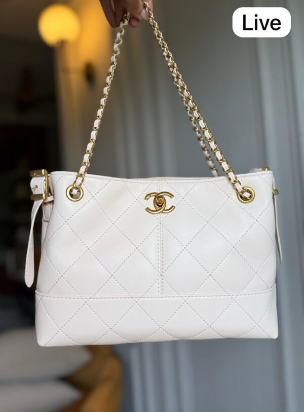 Quilted Calfskin Shopping Bag BSBmart (5) Quilted Calfskin Shopping Bag BSBmart