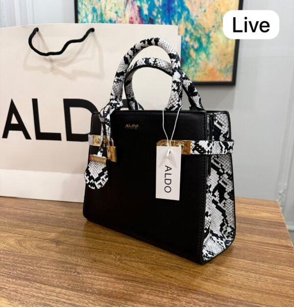 Snakeskin Pattern Handbag for Women BSBmart