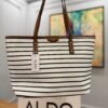 Striped Tote Bag with Wallet Set | BSBmart