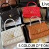 Structured Top Handle Handbag for Women | BSBmart