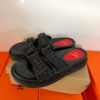 Black Double Strap Slide Sandals for Women | BSBmart